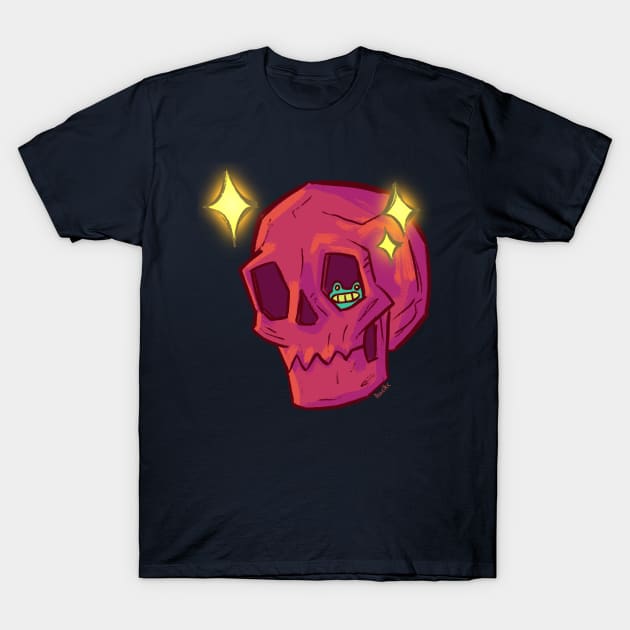 Frog and skull T-Shirt by PavelkeCreates